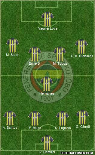 Fenerbahçe SK Formation 2010