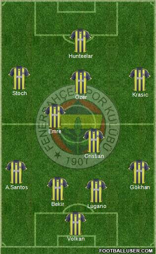 Fenerbahçe SK Formation 2010