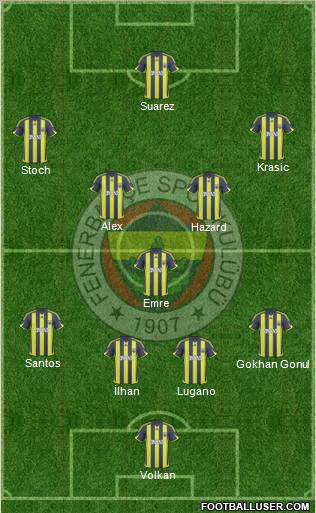 Fenerbahçe SK Formation 2010