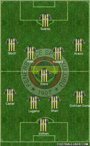 Fenerbahçe SK Formation 2010