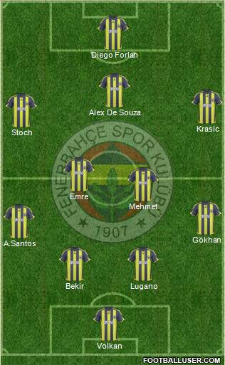 Fenerbahçe SK Formation 2010