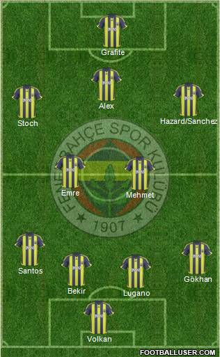 Fenerbahçe SK Formation 2010