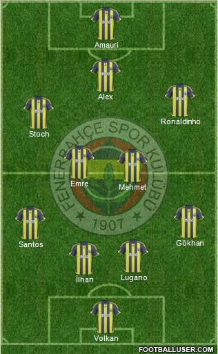 Fenerbahçe SK Formation 2010