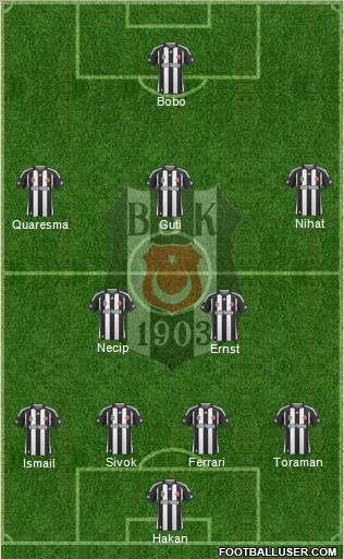 Besiktas JK Formation 2010