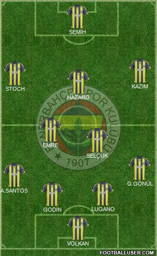 Fenerbahçe SK Formation 2010