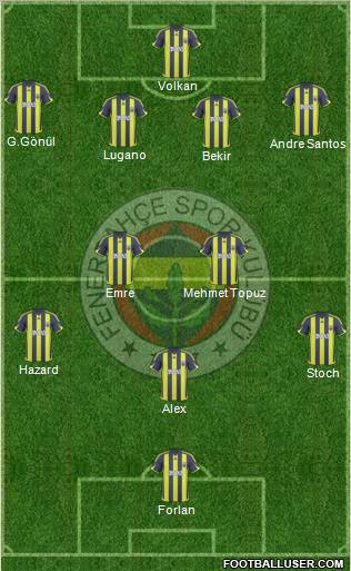 Fenerbahçe SK Formation 2010