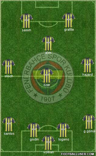 Fenerbahçe SK Formation 2010