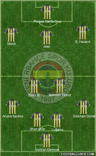 Fenerbahçe SK Formation 2010