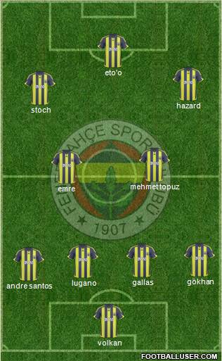 Fenerbahçe SK Formation 2010