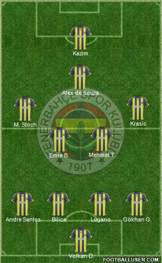 Fenerbahçe SK Formation 2010