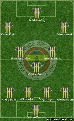 Fenerbahçe SK Formation 2010