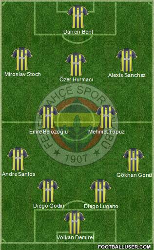 Fenerbahçe SK Formation 2010