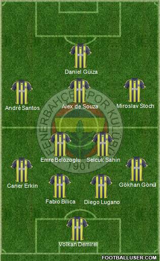 Fenerbahçe SK Formation 2010