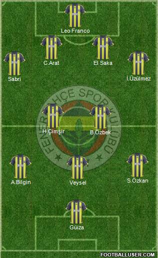 Fenerbahçe SK Formation 2010