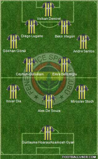 Fenerbahçe SK Formation 2010