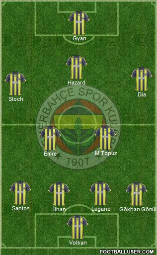 Fenerbahçe SK Formation 2010