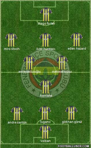 Fenerbahçe SK Formation 2010