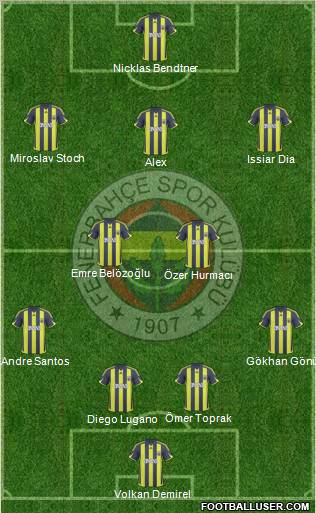 Fenerbahçe SK Formation 2010