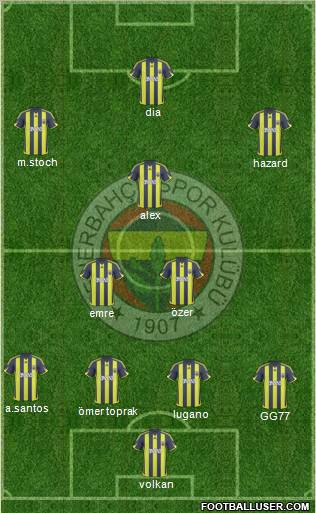 Fenerbahçe SK Formation 2010