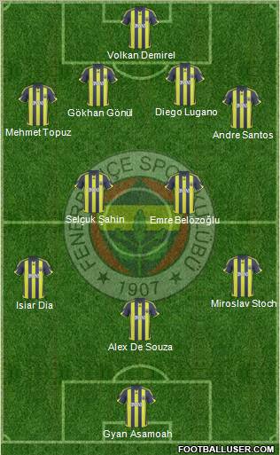 Fenerbahçe SK Formation 2010