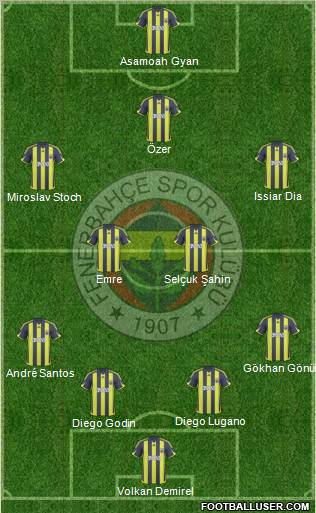 Fenerbahçe SK Formation 2010