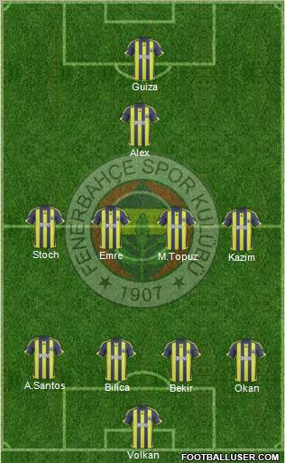 Fenerbahçe SK Formation 2010