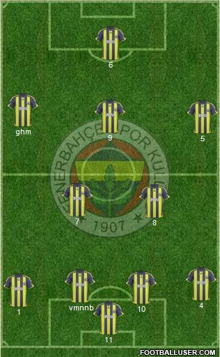 Fenerbahçe SK Formation 2010