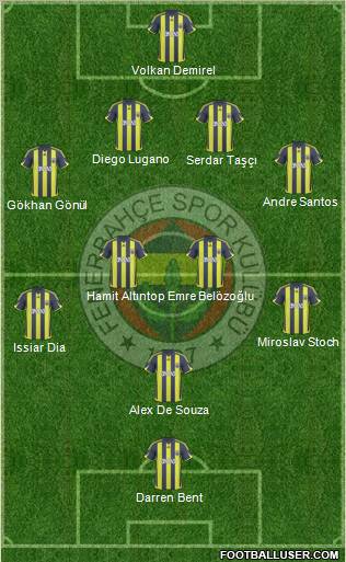 Fenerbahçe SK Formation 2010