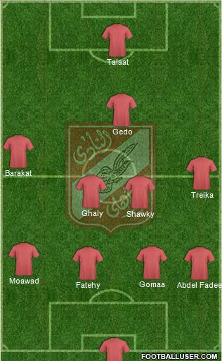 Al-Ahly Sporting Club Formation 2010
