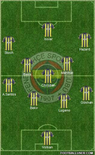 Fenerbahçe SK Formation 2010