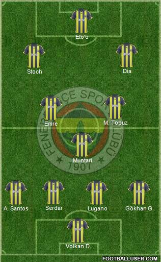 Fenerbahçe SK Formation 2010