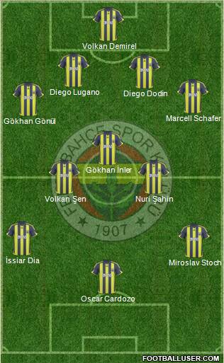 Fenerbahçe SK Formation 2010