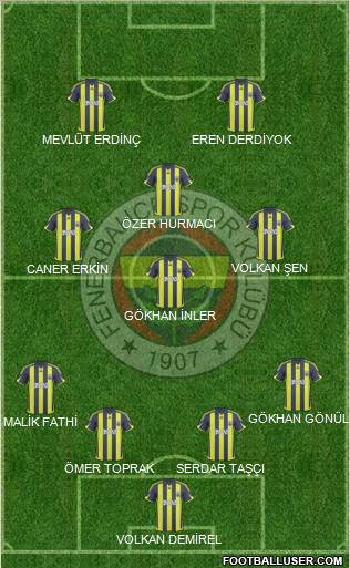 Fenerbahçe SK Formation 2010