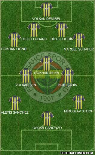 Fenerbahçe SK Formation 2010