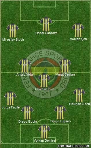 Fenerbahçe SK Formation 2010