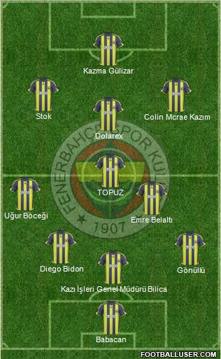 Fenerbahçe SK Formation 2010