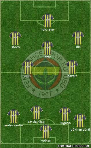 Fenerbahçe SK Formation 2010