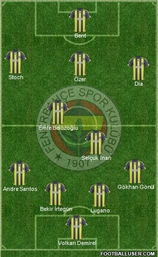 Fenerbahçe SK Formation 2010