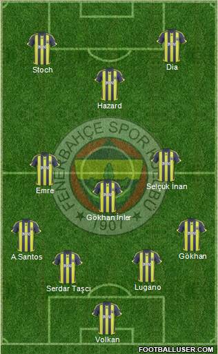 Fenerbahçe SK Formation 2010