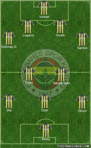 Fenerbahçe SK Formation 2010