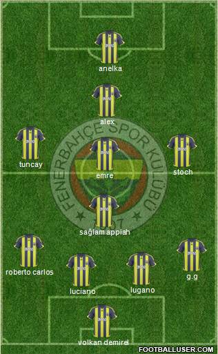 Fenerbahçe SK Formation 2010