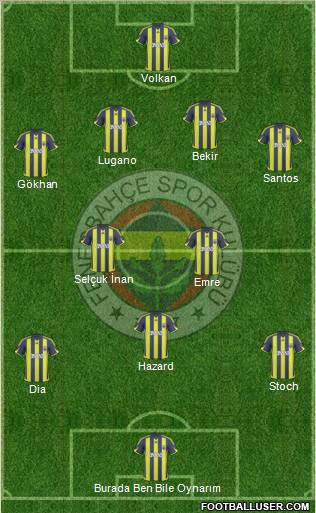 Fenerbahçe SK Formation 2010