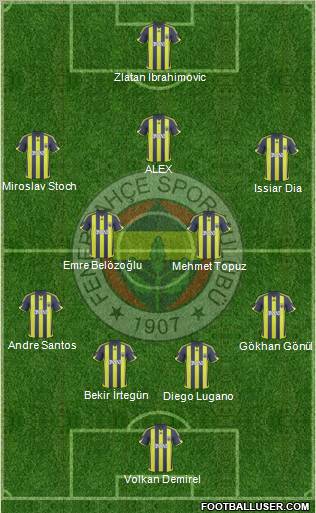 Fenerbahçe SK Formation 2010