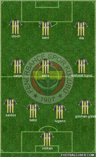 Fenerbahçe SK Formation 2010