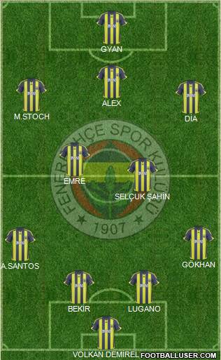 Fenerbahçe SK Formation 2010