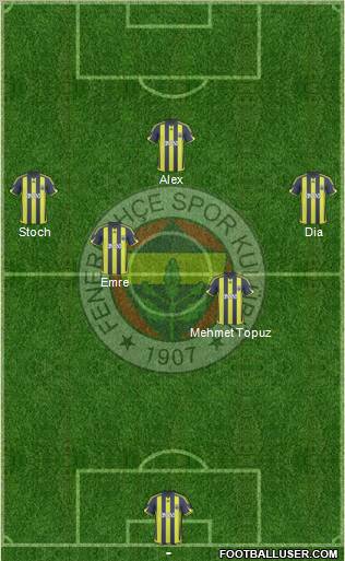 Fenerbahçe SK Formation 2010