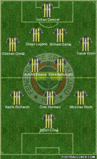 Fenerbahçe SK Formation 2010