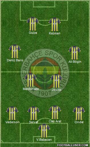 Fenerbahçe SK Formation 2010