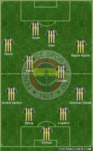 Fenerbahçe SK Formation 2010