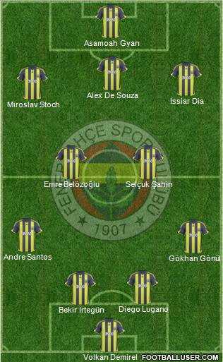 Fenerbahçe SK Formation 2010